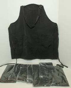 lot 135 image: 8 Brand New Black Aprons