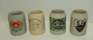 lot 159 image: Four Vintage German Beer Mugs