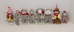 lot 168 image: Sock Monkey Ornaments