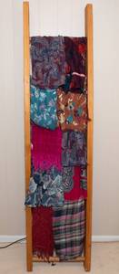 lot 223 image: 10 Scarves - Reds, Blues, Magentas - Most are Brand New