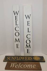 lot 246 image: Four Hand Painted Signs