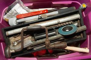 lot 48 image: Variety of Garage Tools