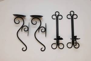 lot 281 image: Four Metal Wall Sconces