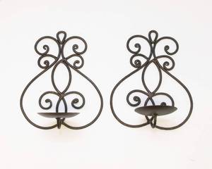 lot 283 image: Two Metal Wall Sconces