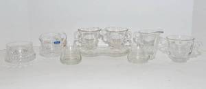 lot 286 image: Four Sugar and Creamer Sets - One is Gorham Crystal