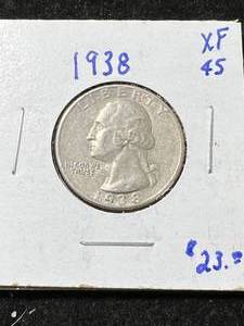 1938 US WASHINGTON QUARTER