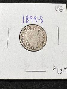 lot 16 image: 1899-S US BARBER DIME