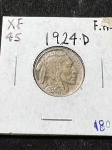 lot 23 image: 1924-D US BUFFALO NICKEL
