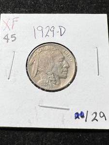 lot 24 image: 1929-D US BUFFALO NICKEL