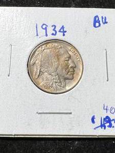 lot 26 image: 1934 US BUFFALO NICKEL BU