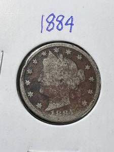 lot 40 image: 1884 US LIBERTY NICKEL