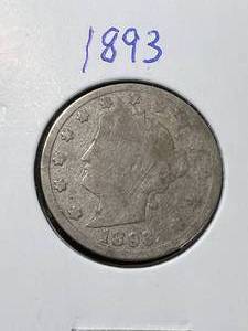 lot 44 image: 1893 US LIBERTY NICKEL