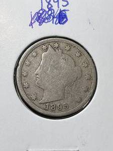 lot 45 image: 1895 US LIBERTY NICKEL