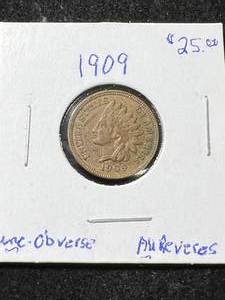 lot 56 image: 1909 US INDIAN HEAD CENT