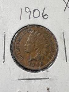 lot 59 image: 1906 US INDIAN HEAD CENT
