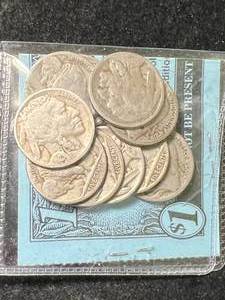 lot 77 image: 10 US BUFFALO NICKELS
