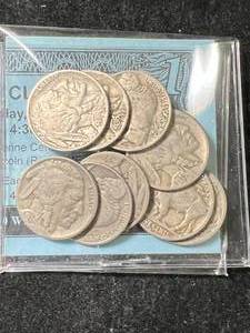 lot 83 image: 10 US BUFFALO NICKELS