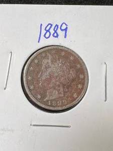 lot 85 image: 1889 US LIBERTY NICKEL