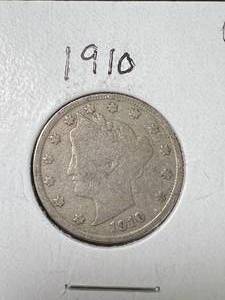 lot 86 image: 1910 US LIBERTY NICKEL
