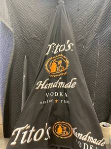 Tito's Handmade Vodka Branded Market Umbrella