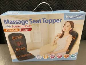 HealthTouch Massage Seat Topper with Soothing Heat and Vibration