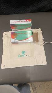 lot 21 image: Set of 2 Davelou Canvas Paint Tube Holders with Storage Bag
