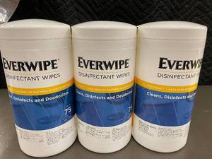 lot 24 image: Set of 3 Everwipe Disinfectant Wipes