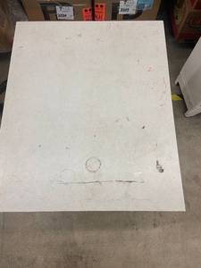 lot 36 image: Used  Table with Metal Legs