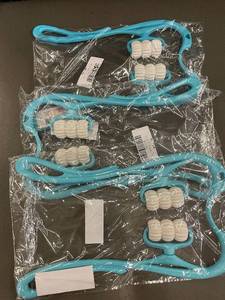 lot 44 image: Set of 3 Plastic Handheld Neck Massagers with Rotating Beads