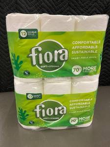 lot 161 image: Fiora SoftStrong 24 Double Rolls Toilet Paper
