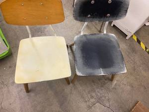 lot 192 image: Pair of Vintage Wooden and Metal Chairs