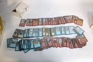 lot 20 image: Collection of Magic The Gathering Red and Blue Cards