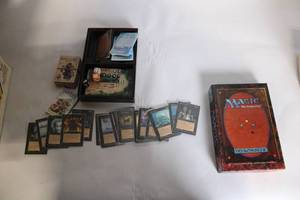 lot 21 image: Set of Magic The Gathering Cards and Accessories with Spells and Dice