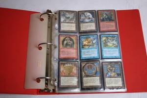 lot 14 image: Collection of Magic The Gathering Trading Cards in Binder