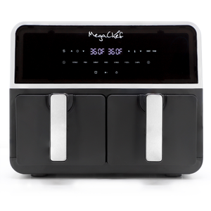 lot 164 image: MegaChef Dual 9-Liter Dual Zone Electric Air Fryer