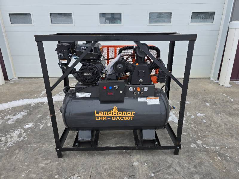 lot 28 image: Landhoner 14 Hp Portable Compressor 60 Gallon