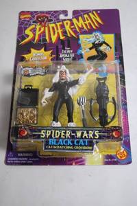 lot 16 image: 1994 Toy Biz Spider-Man Spider Wars Black Cat Action Figure