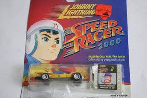 lot 27 image: Johnny Lightning Speed Racer 2000 with Bonus Film Strip Token