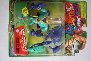 lot 87 image: Earthworm Jim Action Figure with Special Deep Sea Mission Suit