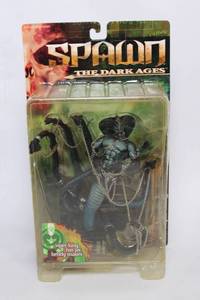 lot 125 image: Spawn The Dark Ages Viper King Action Figure with Bendy Snakes