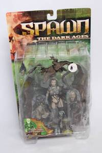 lot 126 image: Spawn The Dark Ages Action Figure with Two Snap-On Masks and Hooded Veil