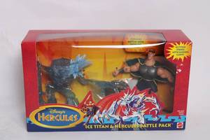 lot 134 image: Disneys Hercules Ice Titan & Hercules Battle Pack - Action Figures