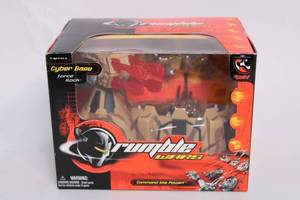lot 136 image: Rumble Wars Force Rock Cyber Base Playset