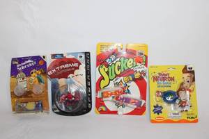 lot 155 image: Collection of 4 Nostalgic Toy Keychains and Gadgets