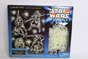 lot 202 image: Star Wars Episode I Glow-in-the-Dark Wall Scenes Set