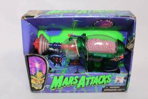 lot 205 image: Mars Attacks Martian Brain Disintegrator Toy in Box