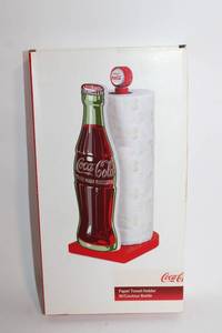 lot 229 image: Coca-Cola Contour Bottle Paper Towel Holder