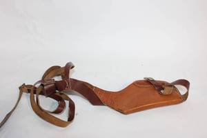 lot 250 image: Vintage Leather Shoulder Holster with Adjustable Straps