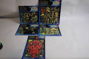 lot 275 image: Star Wars Episode I Glow in the Dark Wall Scene Set