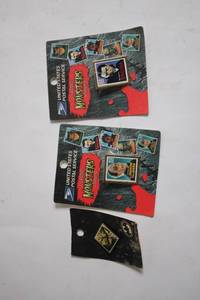 lot 295 image: Lot of USPS Classic Monsters 37 Stamps and Batman Pin